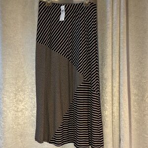 Coldwater Creek Navy Indigo Patterned Striped Women's Skirt $89.95